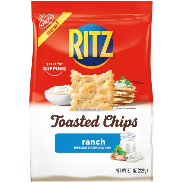 Nabisco Ritz Toasted Chips Ranch Flavor (8.1 oz. bag)