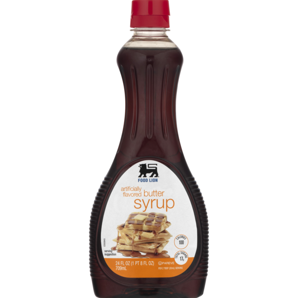 Any Brand of Butter Flavored Pancake Syrup (24 oz.)