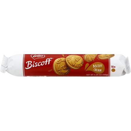 Lotus Biscoff Biscoff Cream Sandwich Cookies (5.29 oz. roll pack)