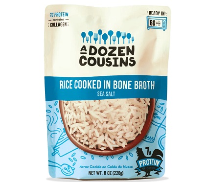 A Dozen Cousins Rice Cooked in Bone Broth Sea Salt (8 oz. pouch)