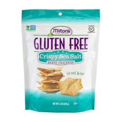 Milton's Craft Bakers Gluten Free Baked Crackers Crispy Sea Salt (4.5 oz. pouch)