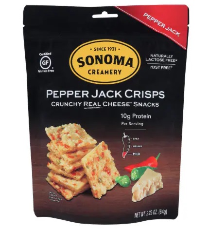 Sonoma Creamery Pepper Jack Crisps (2.25 oz. pouch)