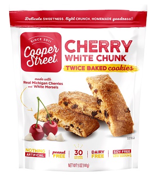 Cooper Street Cherry White Chunk Twice-Baked Cookies (5 oz. pouch)