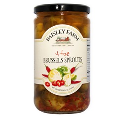 Paisley Farm Hot Brussels Sprouts (24 oz. glass jar)