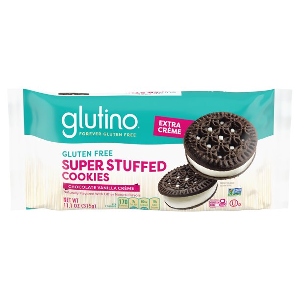 Glutino Gluten Free Super Stuffed Chocolate Vanilla Creme Cookies (11.1 oz.)
