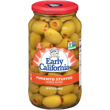 Early California Pimiento Stuffed Queen Olives (21 oz. jar)