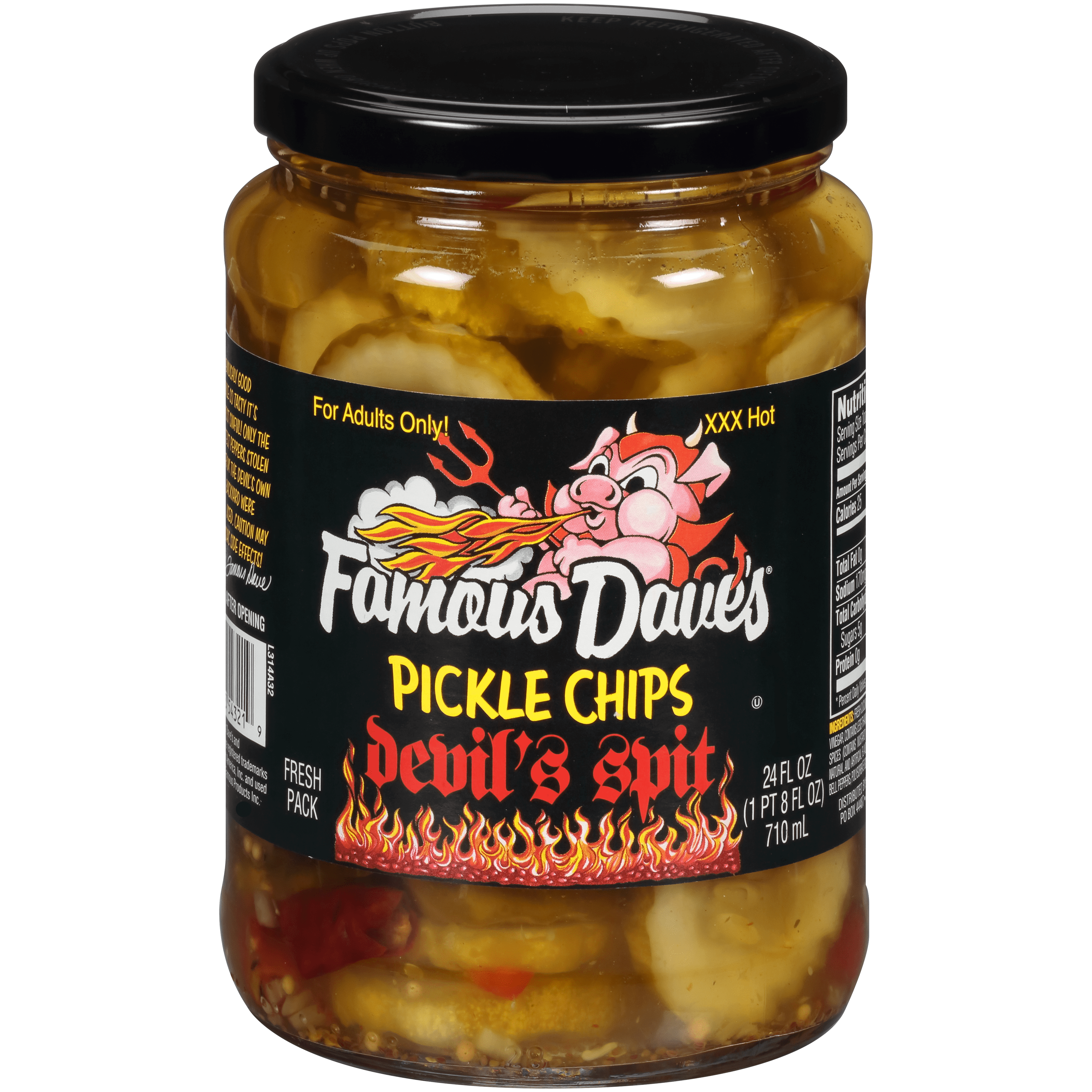 Famous Dave's Devil's Spit Pickle Chips (24 oz.)