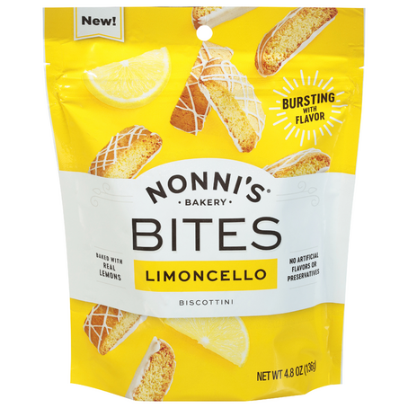 Nonni's Bites Limoncello Biscottini (4.8 oz. pouch)