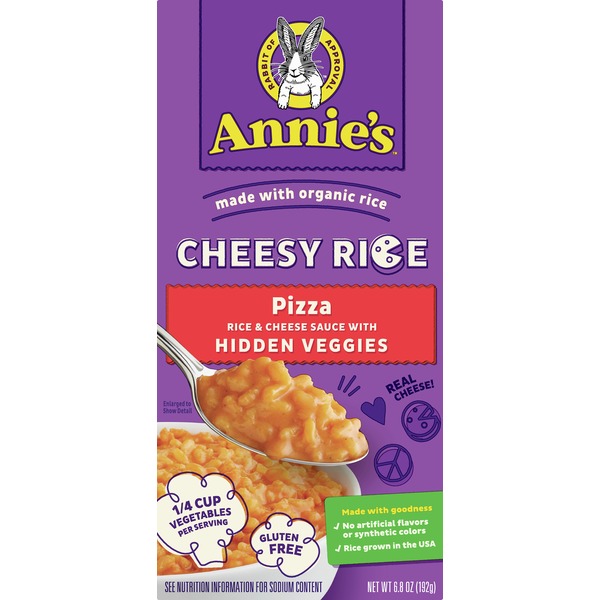 Annie's Cheesy Rice w/ Hidden Veggies Pizza Flavor Made w/ Organic Rice (6.6 oz. box)