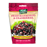 Fresh Gourmet Dried Blueberries & Cranberries (3.5 oz. Pouch)