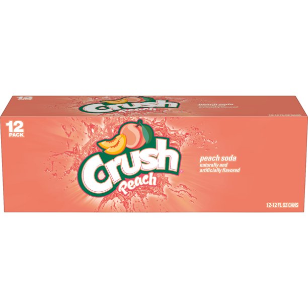 Crush Peach Soda (12 pack cans/12 oz.)
