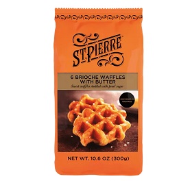 St. Pierre 6 Brioche Waffles with Butter (10.6 oz. bag)