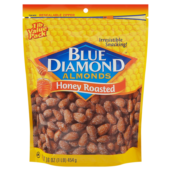 Blue Diamond Almonds Honey Roasted (16 oz. pouch)