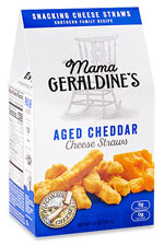 Mama Geraldine's Aged Cheddar Cheese Straws (4.5 oz. tent box)