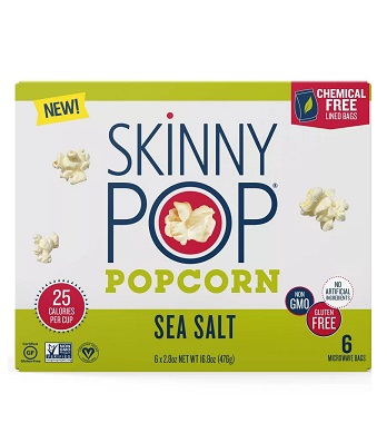 Skinny Pop Sea Salt Popcorn (6 count bags/16.8 oz.)