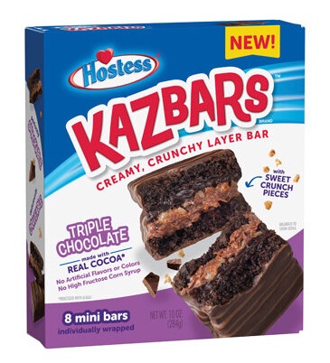 Hostess Kazbars Triple Chocolate (8 mini bars/10 oz. box)