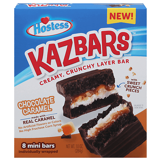 Hostess Kazbars Chocolate Caramel (8 mini bars/10 oz. box)