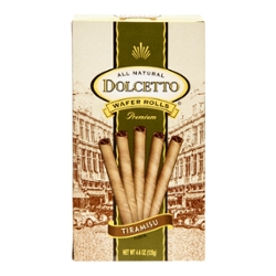 Dolcetto All Natural Premium Tiramisu Wafer Rolls (4.4 oz. box)