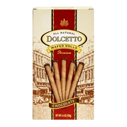 Dolcetto All Natural Premium Chocolate Wafter Rolls (4.4 oz. box)