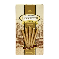 Dolcetto All Natural Premium Vanilla Wafer Rolls (4.4 oz. box)