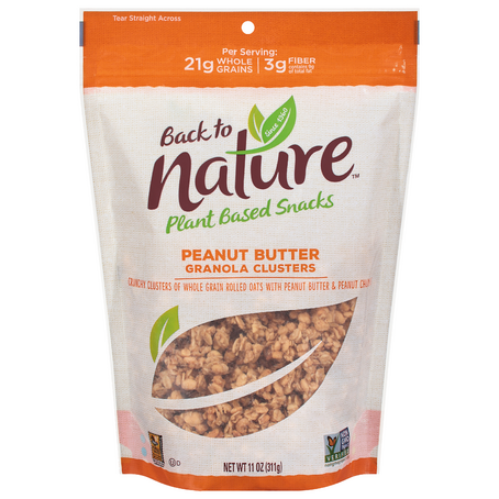 Back To Nature Peanut Butter Granola Clusters (11 oz. pouch)