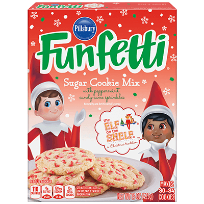 Pillsbury Funfetti Elf On The Shelf Sugar Cookie Mix (15 oz. box)
