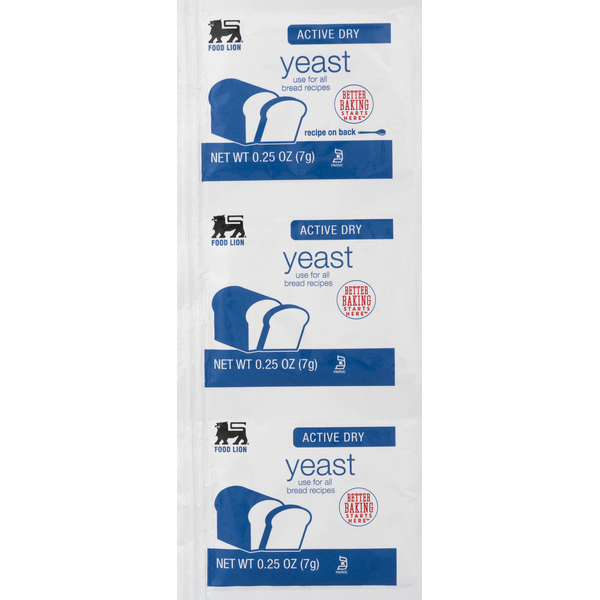 Any Brand of Active Dry Yeast Strip (3 packets per strip/0.25 oz. each packet)