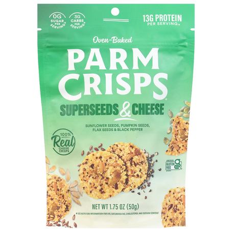 Parm Crisps Oven-Baked Superseed & Cheese Cheese Crisps (1.75 oz. pouch)
