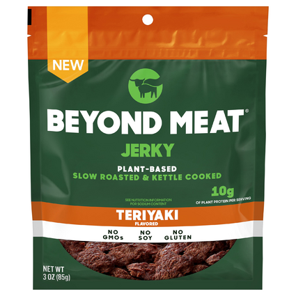 Beyond Meat Plant Based Slow Roasted & Kettle Cooked Jerky Teriyaki (3 oz. pouch)