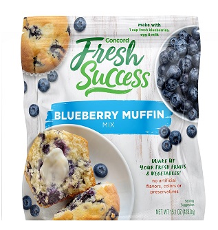 Concord Foods Blueberry Muffin Mix (15.1 oz. pouch)