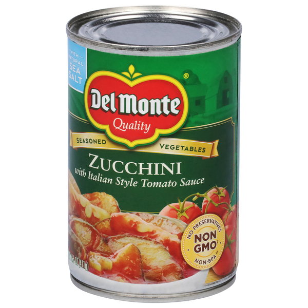 Del Monte Zucchini with Italian Style Tomato Sauce (14.5 oz.)