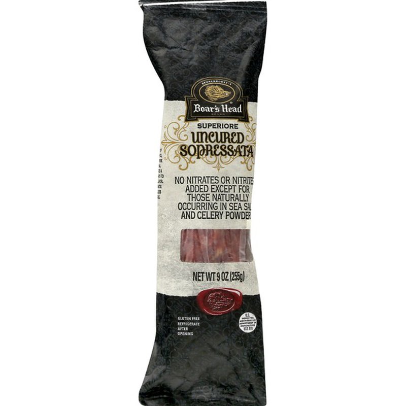 Boar's Head Superiore Uncured Sopressata (9 oz. stick/black wrapper)