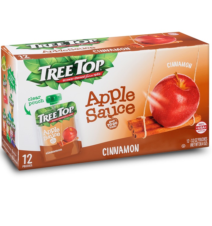 Tree Top Cinnamon Apple Sauce Pouches (12 Pack)
