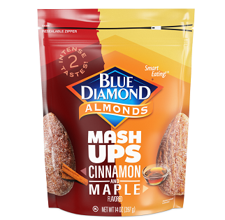 Blue Diamond Almonds Mash Ups Cinnamon and Maple Flavored Almonds (14 oz. bag)