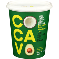 COCAVO Cold Pressed Coconut & Avocado Oil w/ Cilantro, Lime & Ginger (14 oz. bucket)