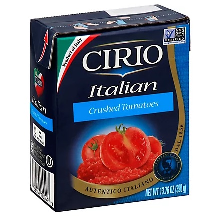 CIRIO Italian Crushed Tomatoes (13.76 oz. aseptic carton)