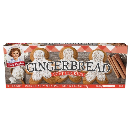 Little Debbie Gingerbread Soft Cookies Year Round Box (8 count/6 oz.)