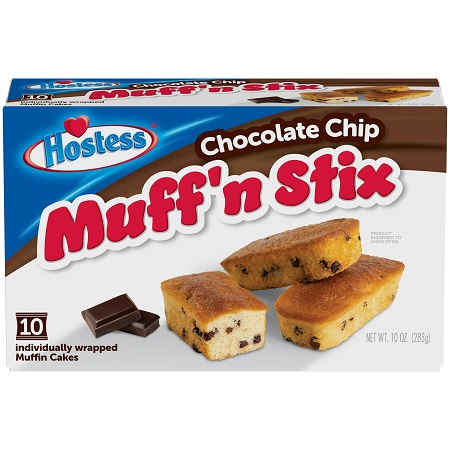 Hostess Chocolate Chip Muff'n Stix (10 count/10 oz. box)