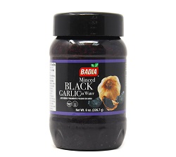 Badia Minced Black Garlic in Water (8 oz. jar)