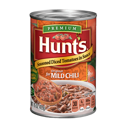 Hunt's Seasoned Diced Tomatoes in Sauce for Mild Chili (15 oz.)