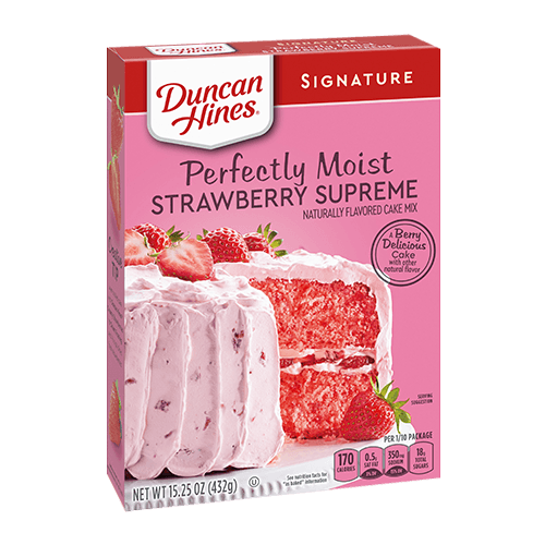 Duncan Hines Signature Strawberry Supreme Cake Mix (15.25 oz.)